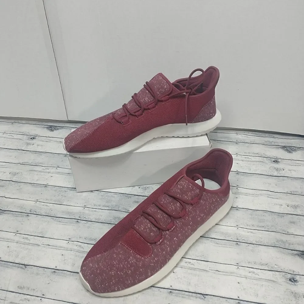 Adidas BY3571 Tubular Shadow Men's SZ 14 Burgundy Athletic Sport Sneakers .
